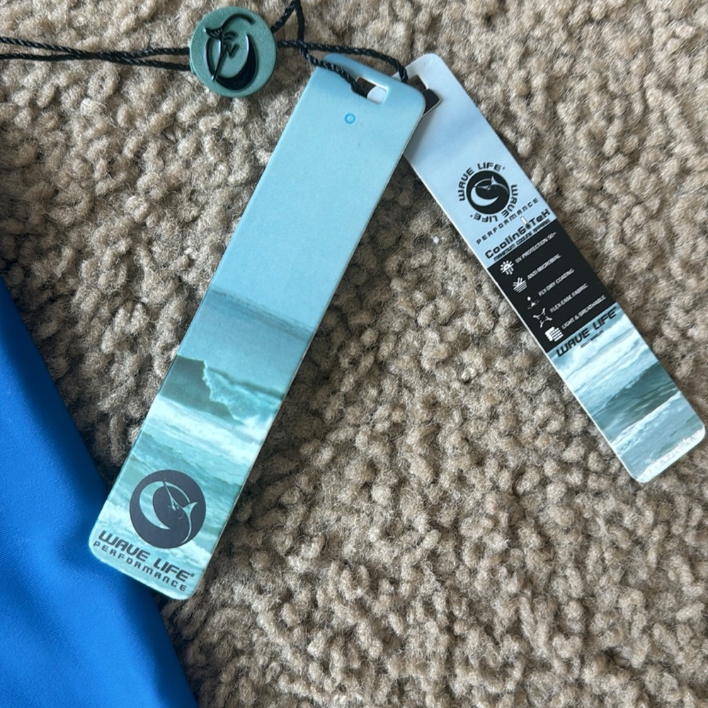 NEW!! Wave Life Blue Marlin Active Leggings - Picture 10 of 13